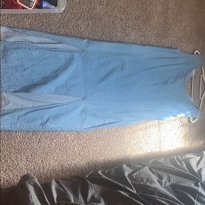 Denim Dress with double split